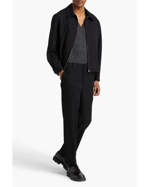 Sandro Jacke aus crêpe aus einer wollmischung in Black für Herren