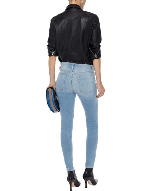 frame low rise jeans