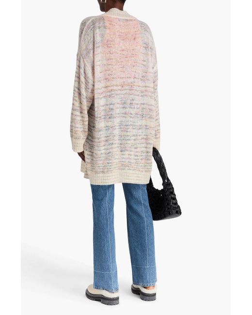 Missoni Natural Space-Dyed Crochet-Knit Cardigan