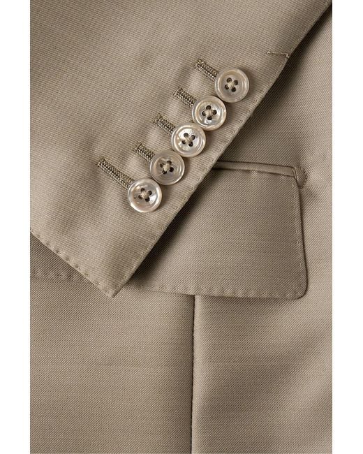 Tom Ford Natural O'Connor Slim-Fit Wool, Mohair And Silk-Blend Twill Suit Jacket for men