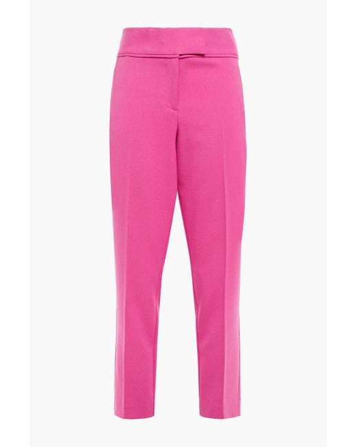 Rachel Zoe Pink Cropped hose mit schmalem bein aus twill