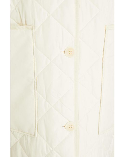 Rodebjer White Sandler Quilted Shell Coat
