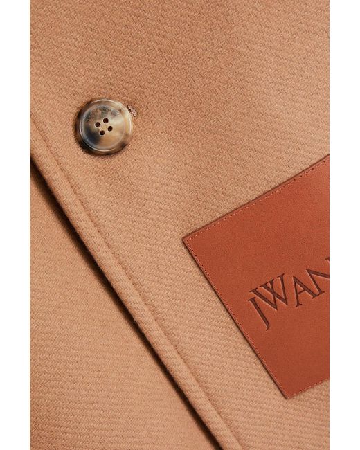 J.W. Anderson Brown Wool-blend Felt Coat for men