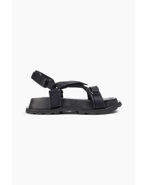 Jil Sander Black Shell Slingback Sandals for men