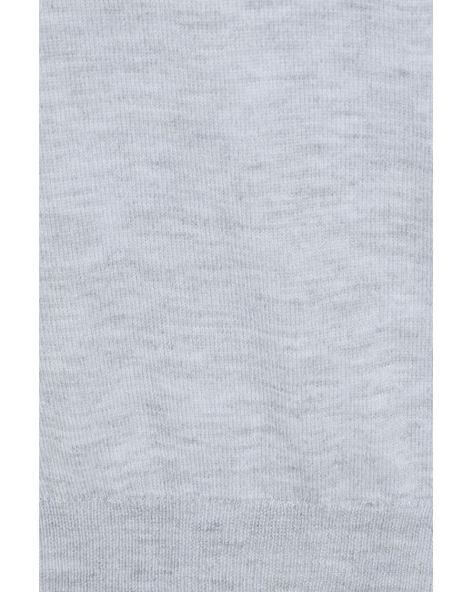 Canali Gray Cashmere Sweater for men