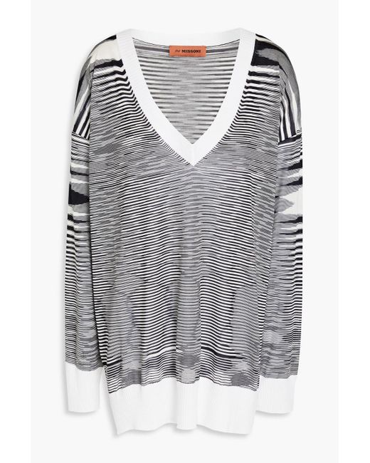 Missoni Gray Space-dyed Silk Sweater