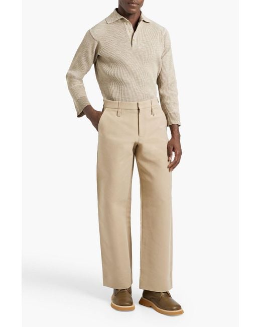 Jacquemus Natural Piccinni Cotton-Blend Pants for men