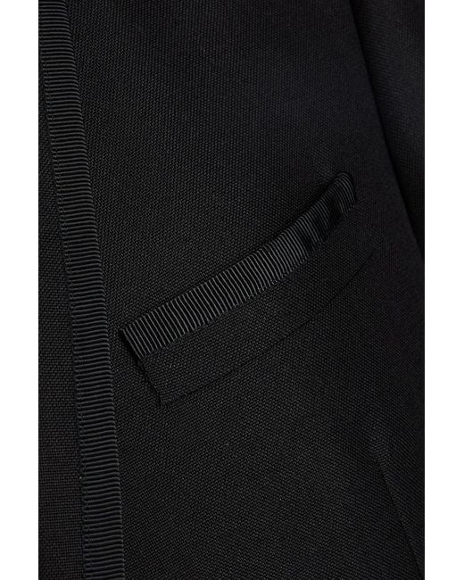 Thom Browne Black Grain De Poudre Wool Blazer for men