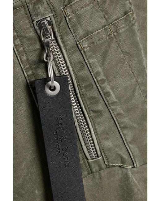 Rag & Bone Green Manston Shell Bomber Jacket for men