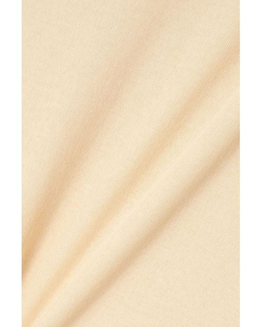 Jil Sander Natural Cotton-Crepe Midi Skirt