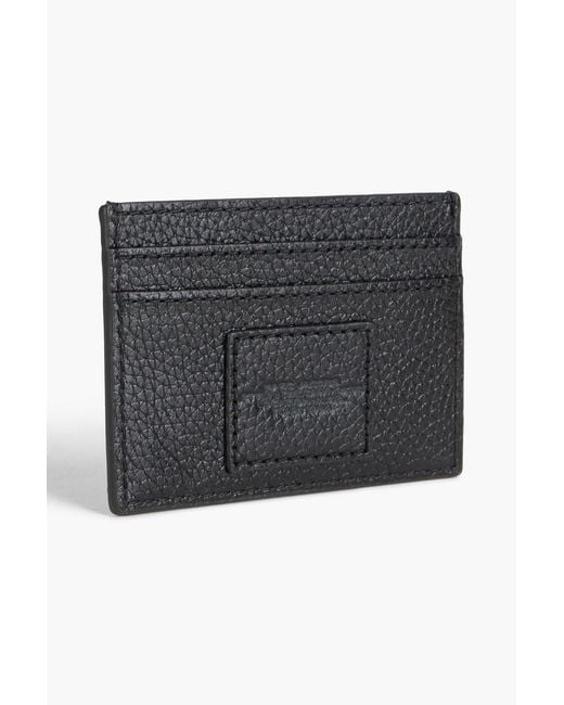 Marc Jacobs Black Pebbled-Leather Cardholder