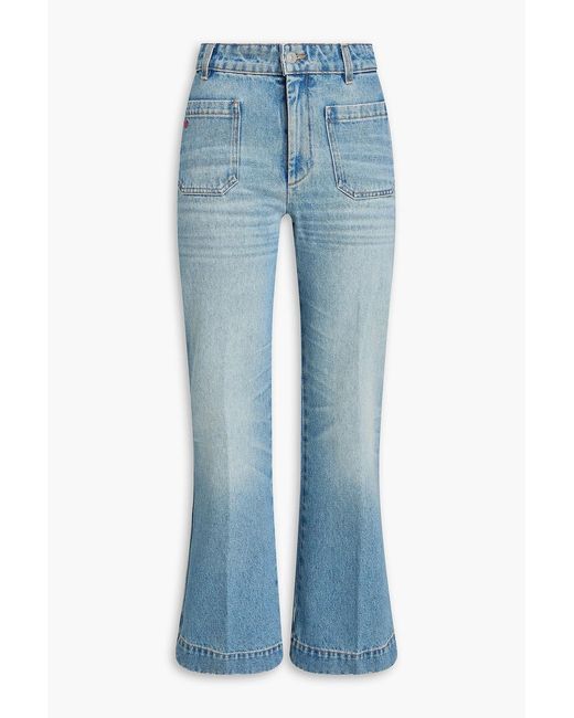 Victoria Beckham Blue Alina High-Rise Flared Jeans