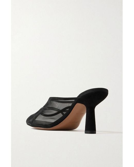 Neous Black Pherka Mesh Mules