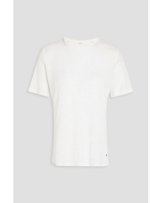 Zimmermann White T-shirt aus leinen-jersey