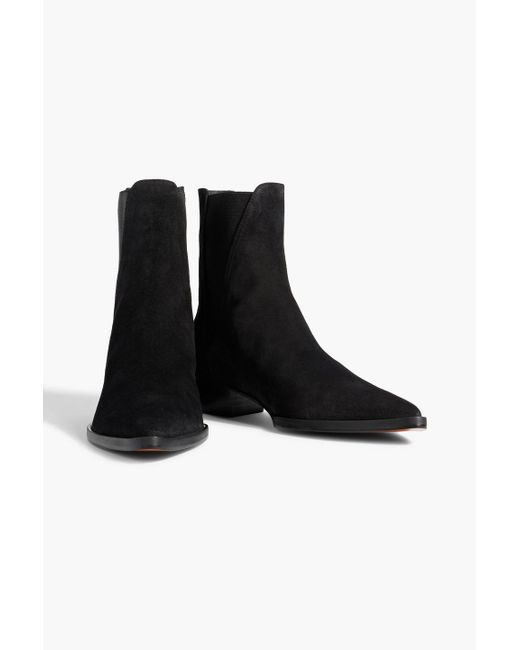 FRAME Black Carson Suede Chelsea Boots