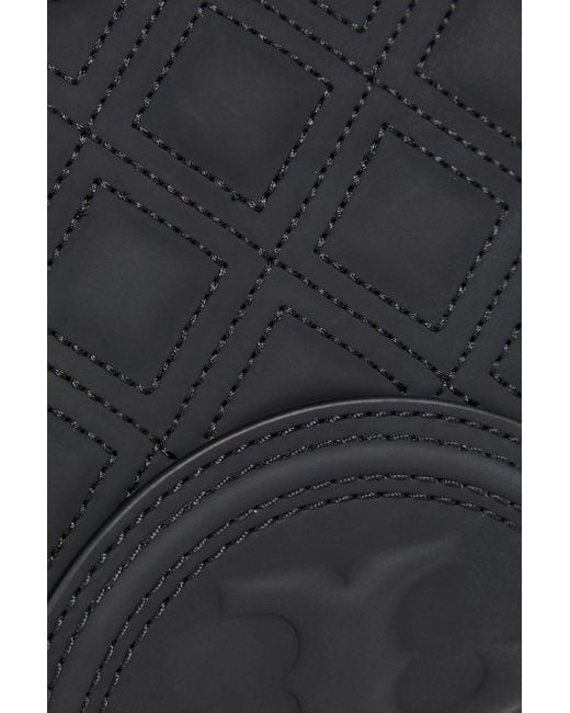 Tory Burch Black Quilted Continental Wallet