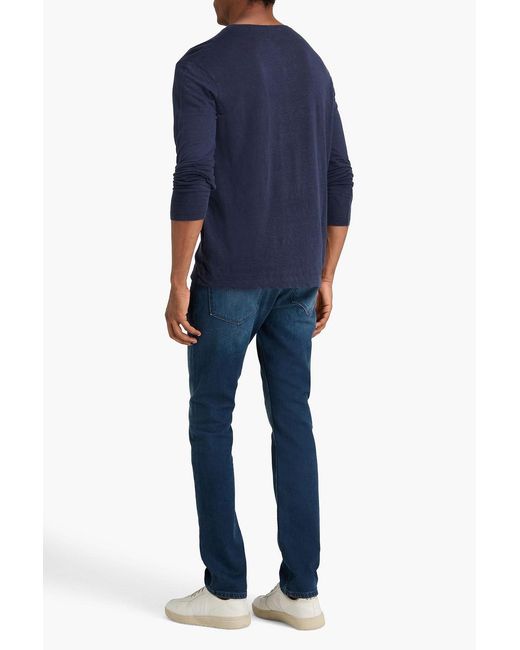PAIGE Blue Federal Slim-fit Faded Denim Jeans for men