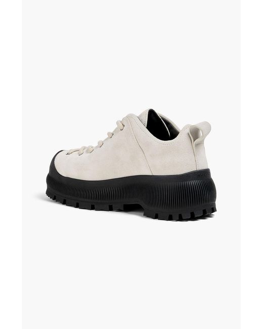 Jil Sander White Suede Sneakers