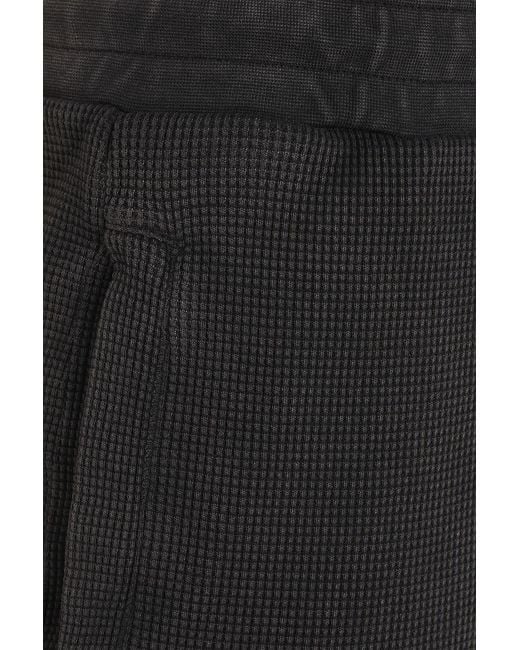 J.W. Anderson Black Waffle-Knit Cotton Shorts for men