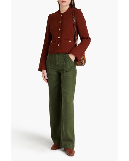 Rag & Bone Brown Carmen Wool-crepe Jacket