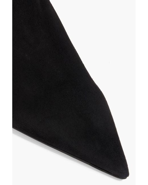 Totême  Black Sharp 40 Suede Knee Boots