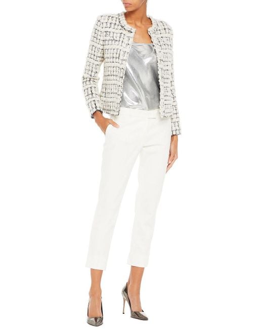 IRO Juliana Metallic Bouclé-tweed Jacket | Lyst