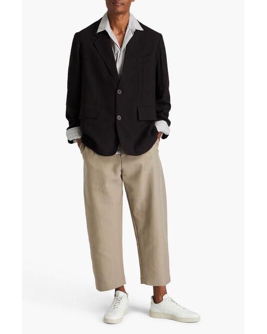 Studio Nicholson Black Mizumi Wool Blazer for men