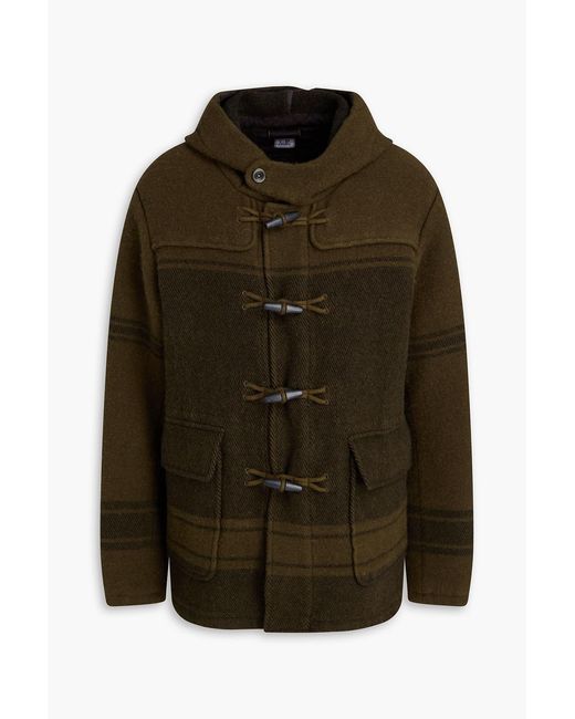 C P Company Green Wool-Jacquard Jacket for men