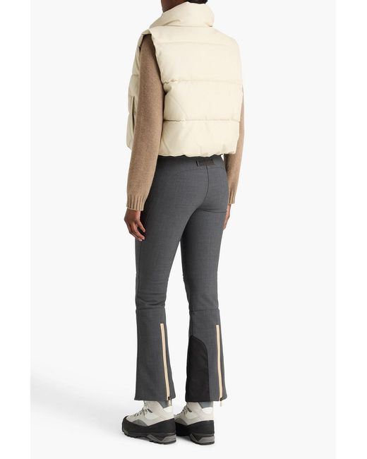 Brunello Cucinelli Gray Wool-Blend Bootcut Ski Pants