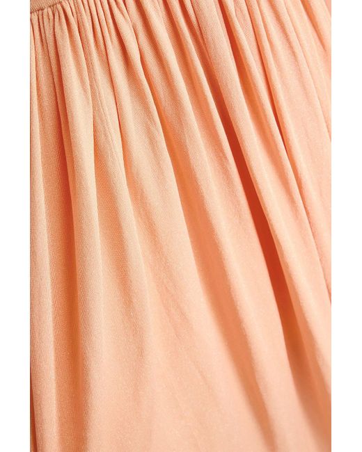 Zimmermann Pink Maxikleid aus stretch-strick mit metallic-effekt