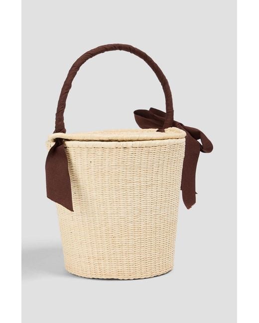 Sensi Studio Natural Toquilla Straw Bucket Bag