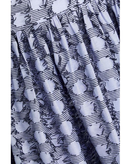 Stine Goya Blue Sgarys minikleid mit fil coupé und cut-outs