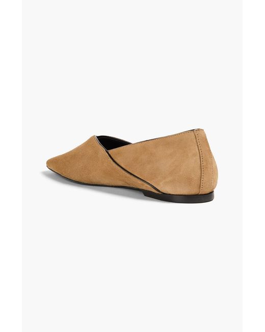 Totême White Suede Flats