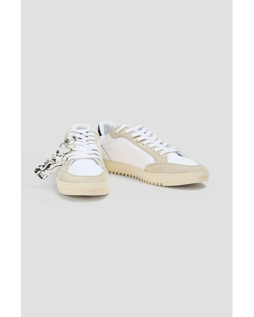 Off-White c/o Virgil Abloh White 5.0 Canvas, Leather And Suede Sneakers for men