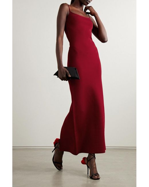 Galvan London Bella Stretch knit Midi Dress in Red Lyst Canada