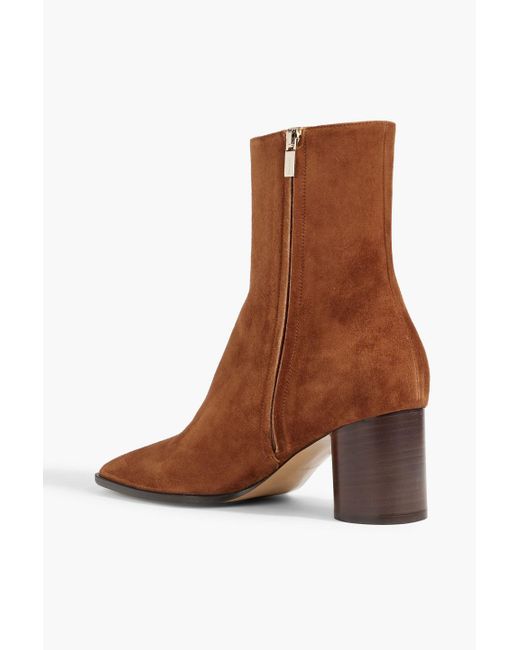 Ferragamo Brown Pampero Suede Ankle Boots