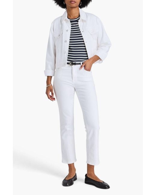 FRAME White Le High Straight High-Rise Straight-Leg Jeans