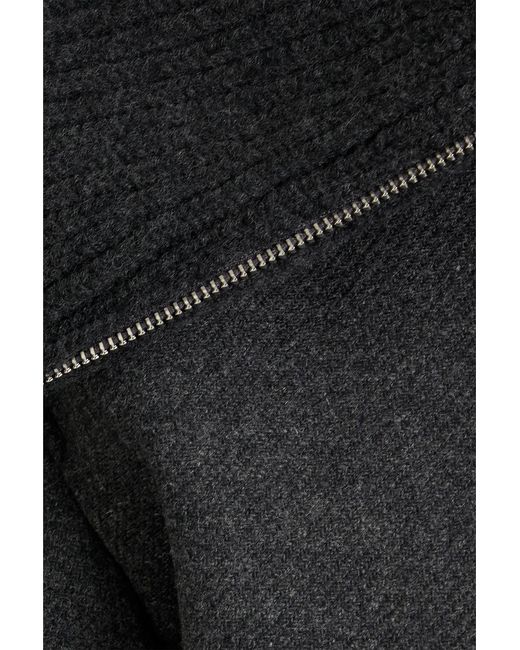 Theory Black Wool-Blend Twill Jacket