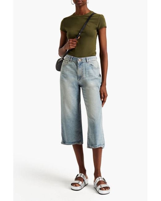 DL1961 Denim Hepburn Cropped High-rise 