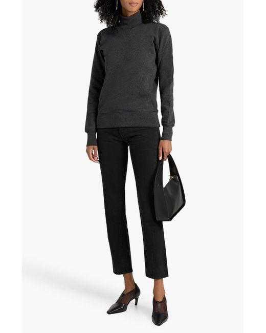 Totême  Black High-Rise Straight-Leg Jeans