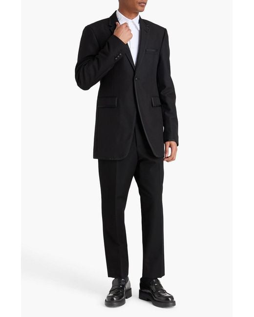 Thom Browne Black Grain De Poudre Wool Blazer for men