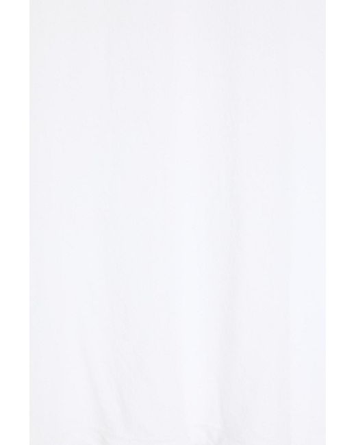 James Perse White Slub Cotton-jersey T-shirt