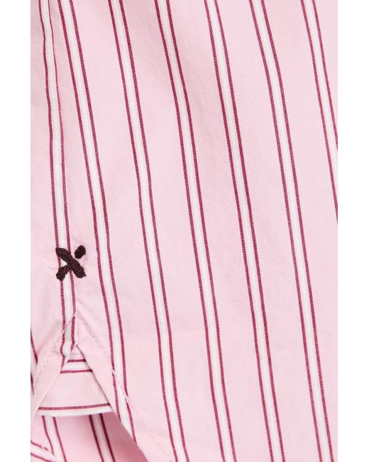 Alex Mill Pink Jo hemd aus baumwollpopeline mit streifen
