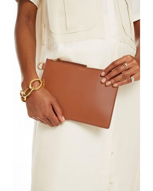 Joseph Brown Leather Pouch
