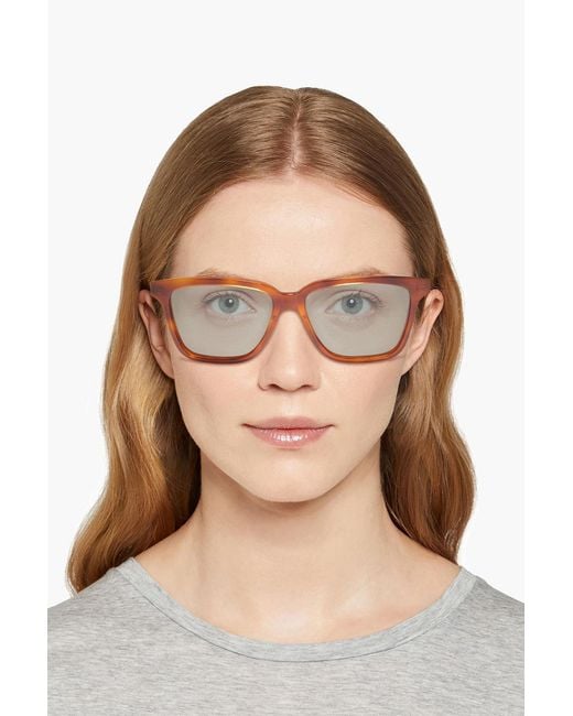 Totême Brown Square-Frame Acetate Sunglasses