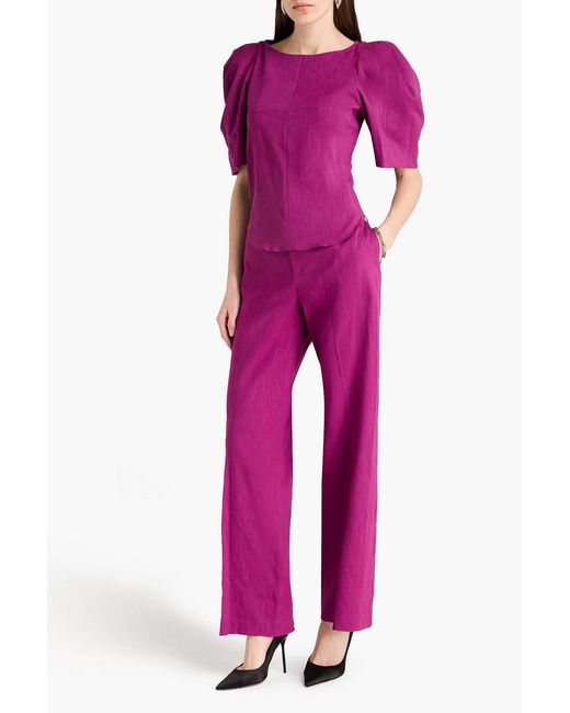 Isabel Marant Pink Hemp-blend Top