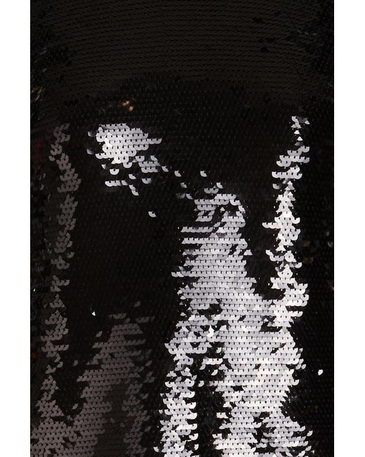 FRAME Black Rollkragenoberteil aus jersey aus einer baumwoll-modalmischung mit pailletten