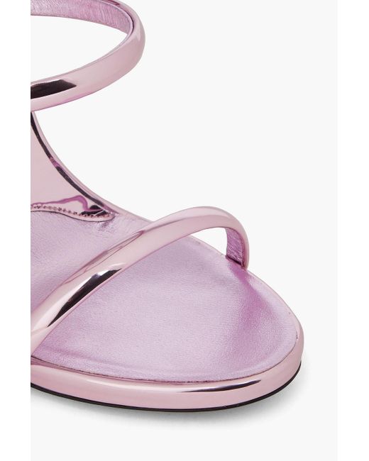 Giuseppe Zanotti White Harmony Mirrored Sandals