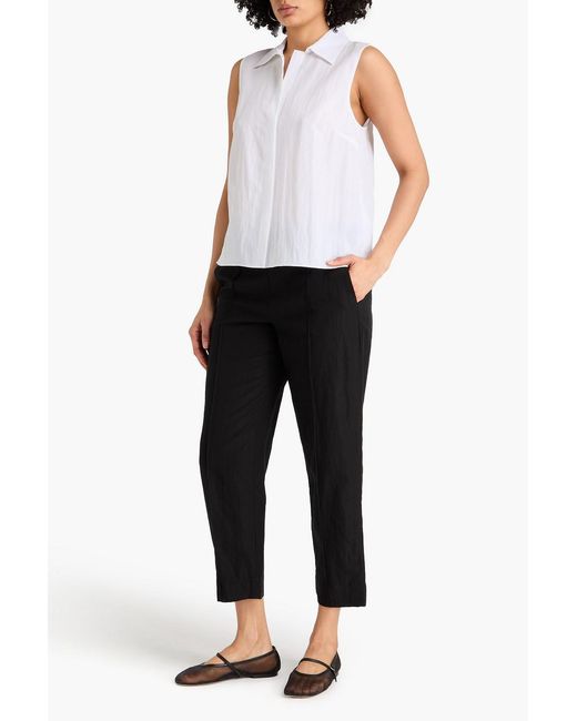 Vince White Lyocell-blend Top