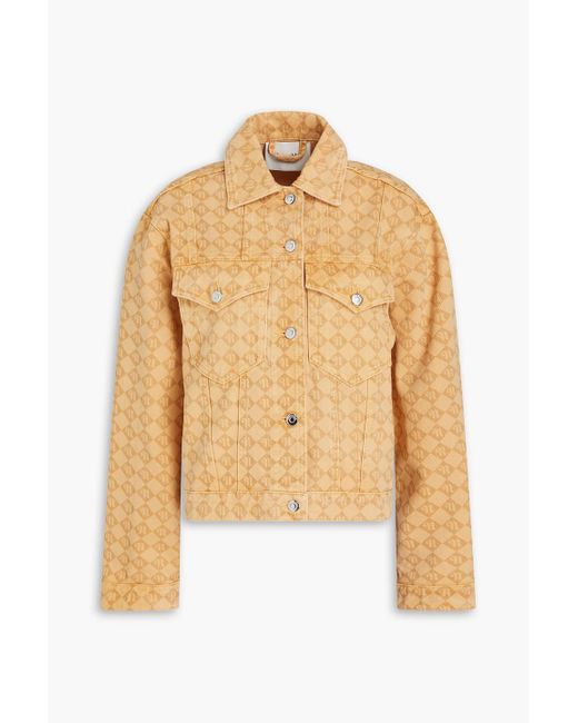 Nanushka Natural Printed Denim Jacket